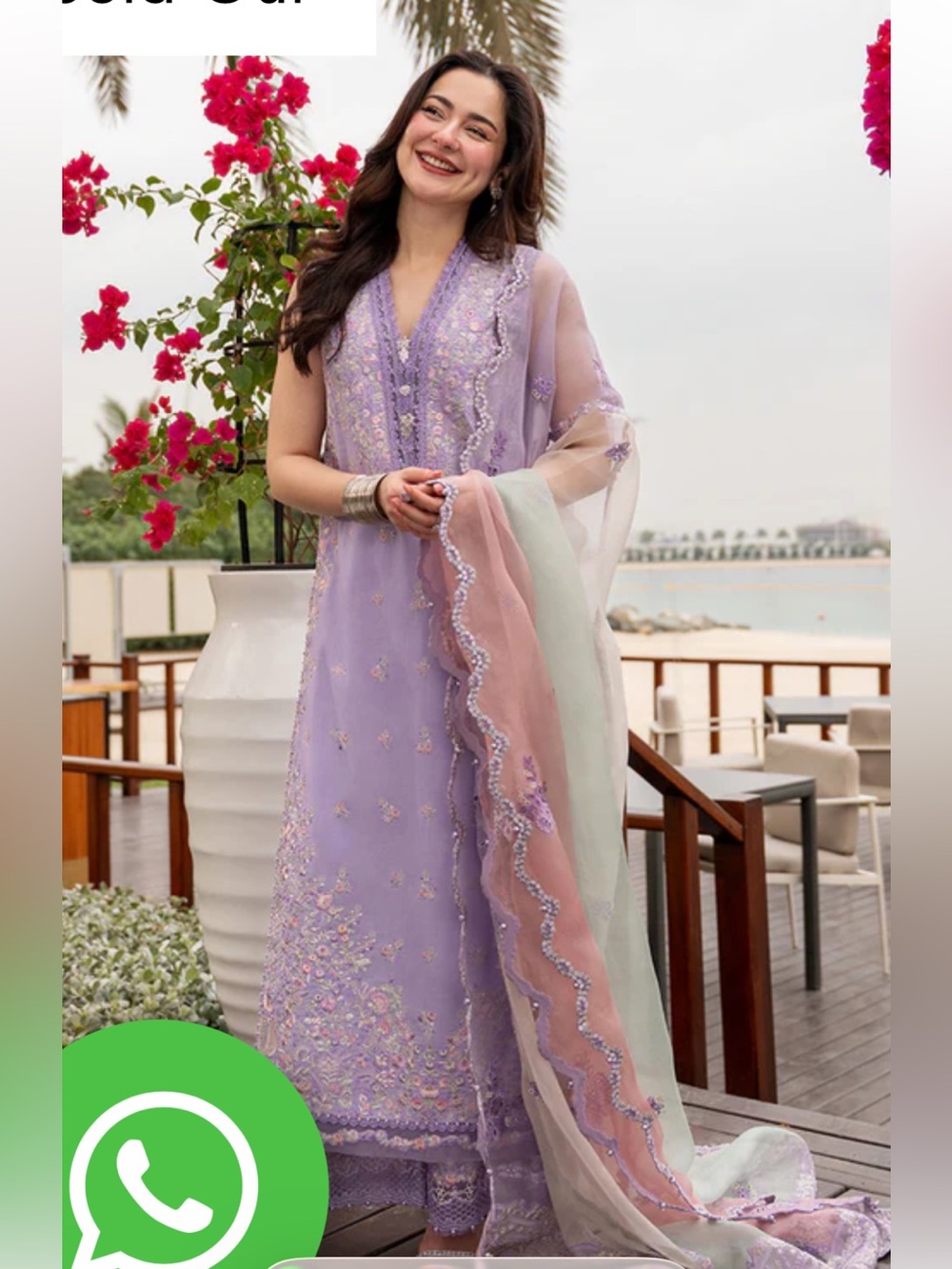 FAIZA SAQLAIN Lawn Heavy Pakistani Outfit